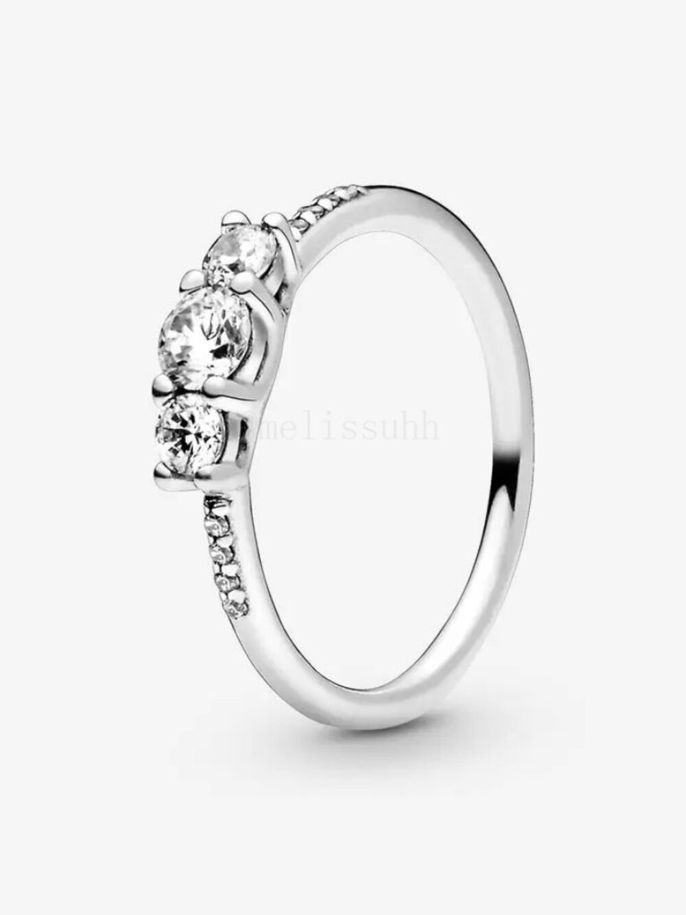Pandora Clear Three-Stone Ring